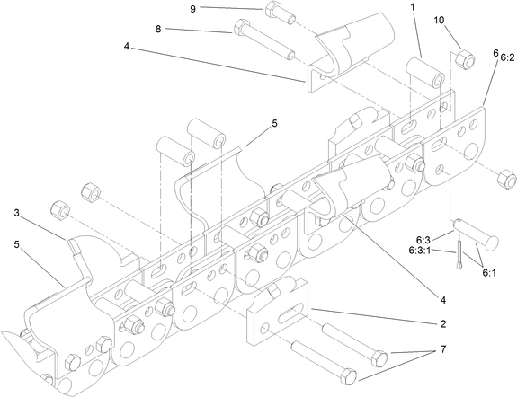 22487 - 36 Inch by 4 Inch Complete Combo Chain