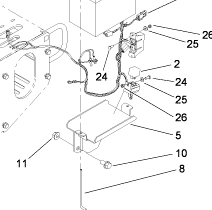 104-8567 - Reference Number 8 - Battery Hold Down