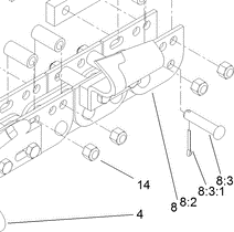 121-4453 - Reference Number 8:3 - Connecting Pin
