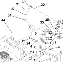 137-3733 - Reference Number 49 - Cooler Hose