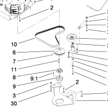 engine pulley part number 145-3291