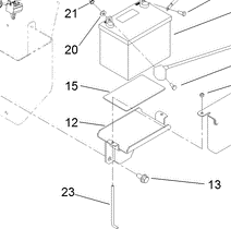 104-8567 - Reference Number 23 - Battery Hold Down