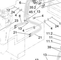 144-7473 - Reference Number 21 - Hydraulic Hose