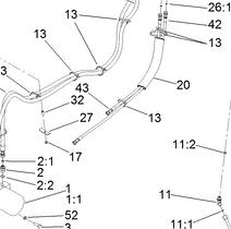 144-7472 - Reference Number 43 - Hydraulic Hose