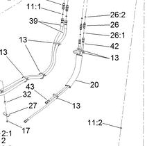 161-6877 - Reference Number 42 - Hydraulic Hose