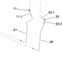 137-7698 - Reference Number 40 - Hydraulic Tube