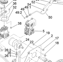 left hand hydraulic pump part number 117-6410