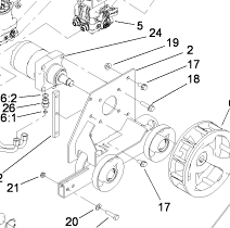 left hand track frame part number 114-2992-03