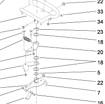 98-8408 - Reference Number 20 - Left Hand Return Lever