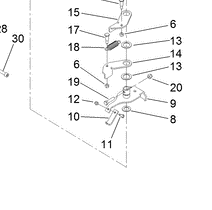 98-8408 - Reference Number 15 - Left hand Return Lever