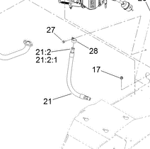 116-5316 - Reference Number 21 - Oil Drain Hose