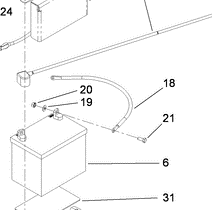 positive battery cable part number 106-8945