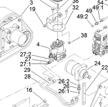right hand hydraulic pump part number 117-6409