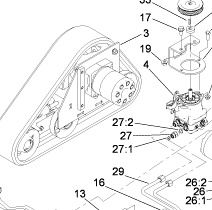 right hand track frame part number 114-2993-03