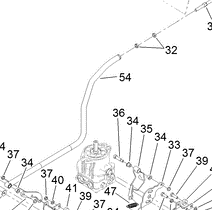 121-4509 - Reference Number 54 - Right Hand Rod Control