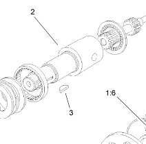 99-3090 - Shaft for Hydraulic Motor Part Number 104-8470