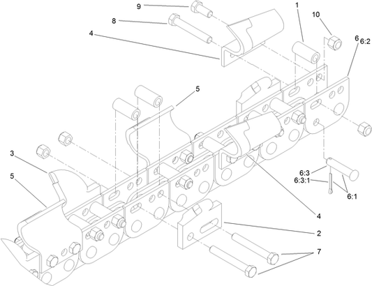 22487 - 36 Inch by 4 Inch Complete Combo Chain
