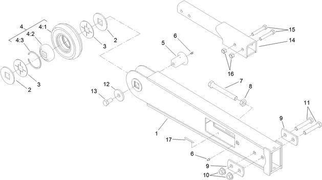 toro trx trencher three foot boom
