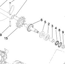 trencher shaft part number 112-4993