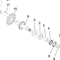 trencher shaft part number 117-6308