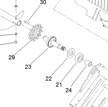 117-6308 - Reference Number 23 - Trencher Shaft
